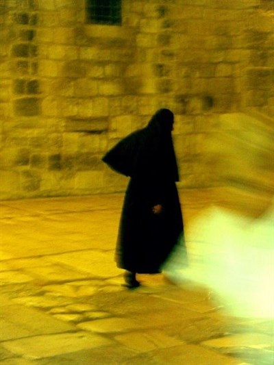 cheminement vers l'église Saint Sépulcre de Jerusalem