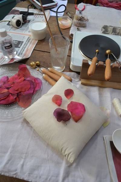 Atelier fleurs en soie