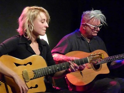 Photo 2 de Sanseverino et Lise Cabaret sur la même longueur d'onde