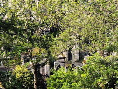 Vue sur le cimetière du Père Lachaise 