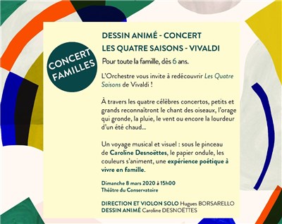 Photo 2 de Dessin animé-Concert : Les Quatre saisons de Vivaldi