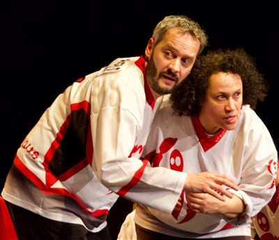 Photo 1 de Match d'impro : Improchez-Vous vs Vitraux Glycérines