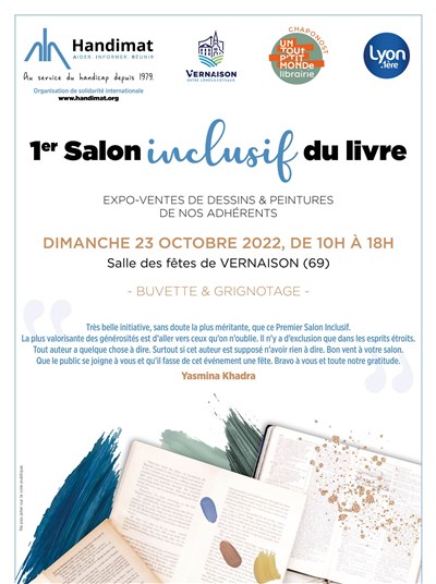 Flyer 1er salon inclusif du livre 23/10/2022 