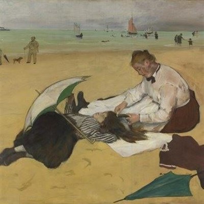 Edgar Degas (1834–1917) scène de plage