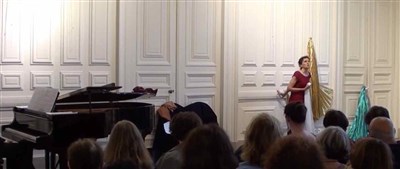 Dominique Hoff en répétition