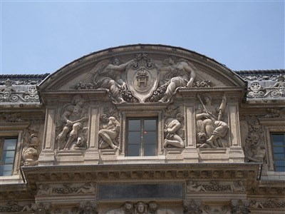 Détail de la cour carrée du Louvre