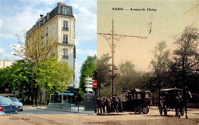 avenue de Choisy, à droite, il y a 100 ans