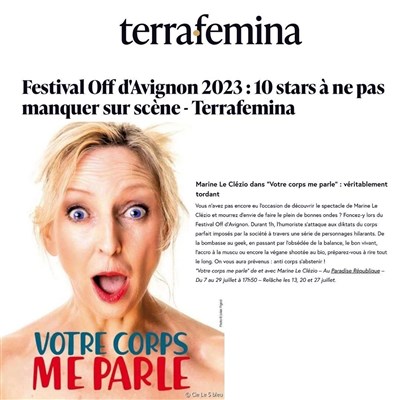 Photo 1 de Marine Le Clézio dans Votre corps me parle