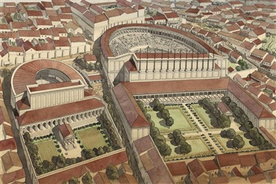 Visuel du quartier antique par JC.Golvin