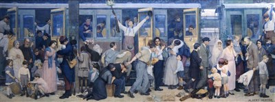 Le départ des Poilus, de l'Américain Albert Herter, souvenir de son fils Everit, tué dans l'Aisne