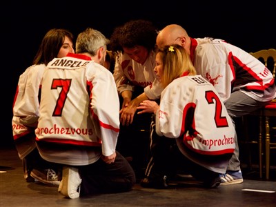 Photo 3 de Match d'impro : Improchez-Vous vs Vitraux Glycérines