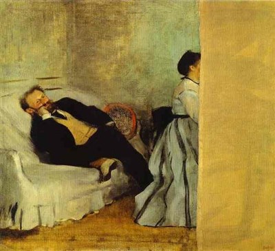 Portrait-de-M.-et-Mme-Manet par Degas