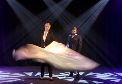 Sabine et Clément drapeau