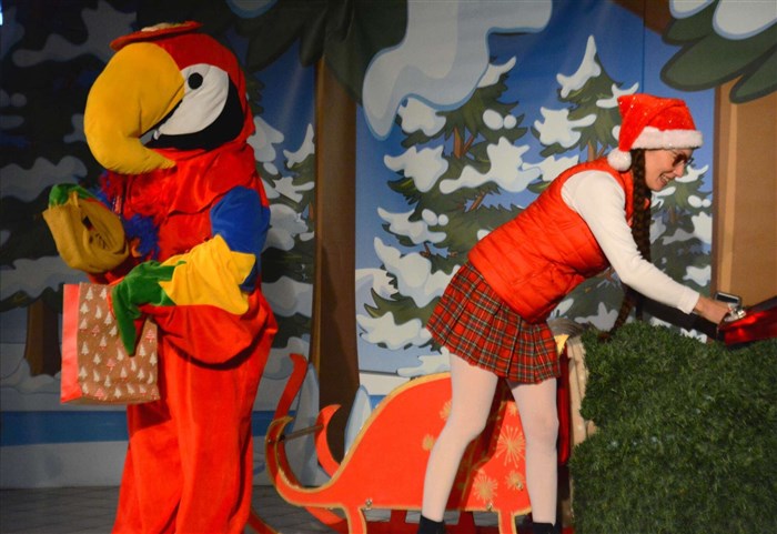 Photo de Lily et le traîneau du Père Noël