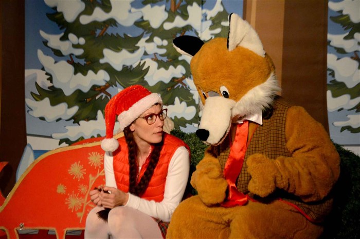 Photo de Lily et le traîneau du Père Noël