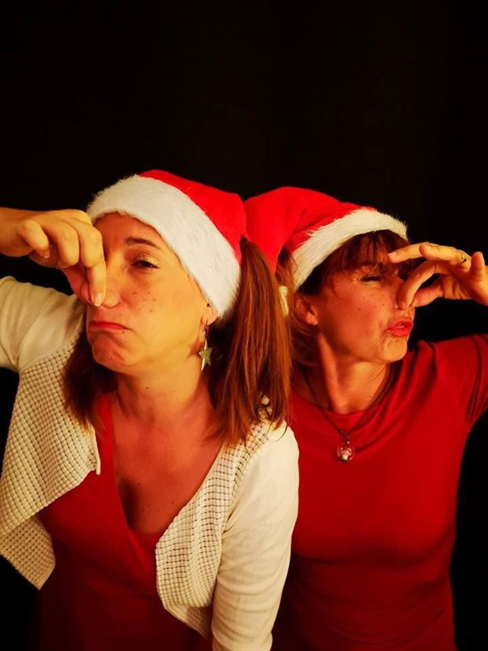 Photo de Noël sens dessus dessous