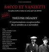 Sacco et Vanzetti - Théâtre Déjazet