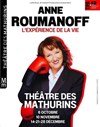 Anne Roumanoff dans L'expérience de la vie - Théâtre des Mathurins - grande salle