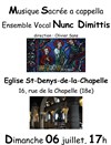 Nunc Dimittis - Eglise Saint Denys de la Chapelle