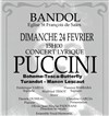 Concert Lyrique : Puccini - Eglise St François de Sales
