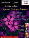 Récital en Trio : Soprano, Clarinette et Orgue - Eglise Notre Dame de la Salette