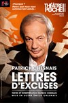 Lettres d'excuses - Théâtre de Poche Montparnasse - Le Poche