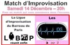 Match d'improvisation théâtrale Libap et Icks - Salle du Patronage Laïc du XVème