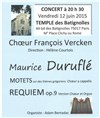 Concert annuel du Choeur François Vercken - Eglise réformée des batignolles
