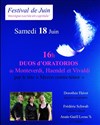 Duos d'Oratorios pour Mezzo Soprano et Contre ténor - Eglise Notre Dame de la Salette