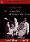 Les monologues de Georges Feydeau - Théâtre Chez Colette