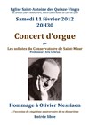 Hommage à Olivier Messiaen - Eglise Saint-Antoine des Quinze-Vingts