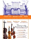 Quatuors à cordes de - Mozart - Beethoven - Schubert - Eglise Notre-Dame des Blancs-Manteaux