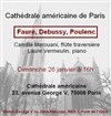 Concert musique française flûte traversière et piano - Cathédrale Américaine