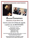 Concert autour de la Messa da cappella a quattro voci de Monteverdi - Eglise Evangélique allemande