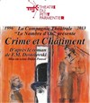 Crime et chatiment - Théâtre Parmentier