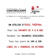 Atelier d'Eveil théâtral - Le Contrescarpe