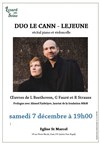 Duo Le Cann - Lejeune, récital piano-violoncelle - Eglise Lutherienne de Saint Marcel