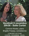 Corinne Kloska piano et Brigitte Fossey - Salle Cortot