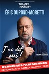 Eric Dupond-Moretti dans J'ai dit oui ! - Théâtre Marigny - Salle Marigny