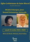Michèle Scharapan et Renaud Fontanarosa - Eglise Lutherienne de Saint Marcel