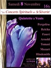 Quintette à vents : Pergolèse, Mozart, Fauré, Tomasi... - Eglise Saint Séverin