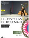 Les discours de Rosemarie - Théâtre des Bergeries