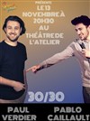 Pablo Caillault et Paul Verdier se partagent la scène - Théâtre de l'Atelier
