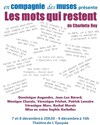 Les mots qui restent - Théâtre de l'épopée