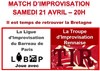Match d'Improvisation: LIBAP - TIR - Salle du Patronage Laïc du XVème