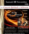 Récital Violon & Violoncelle en solo et en duo - Eglise Saint Séverin
