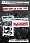 Néon Blême + Les ZooKeepers + Panty Party - Le Quartier Général Oberkampf