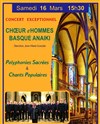 Choeur d'hommes basque Anaiki - Eglise Saint-Eugène Sainte-Cécile