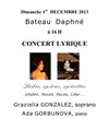 Concert lyrique - Bateau Daphné