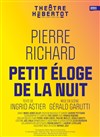 Petit éloge de la nuit - Théâtre Hébertot